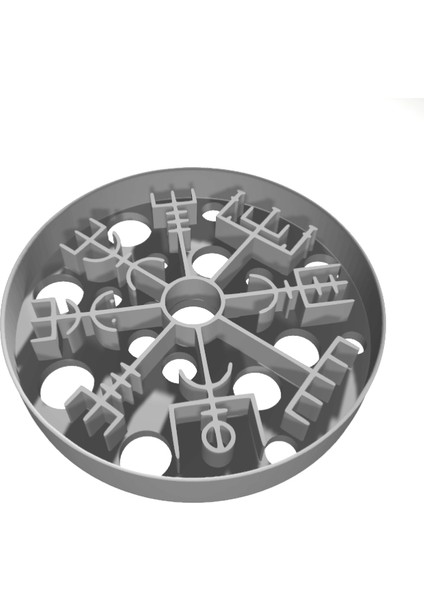 Yeni Vegvisir Damgası - Viking Pusulası (Sadece Plastik Aparattır!!!)