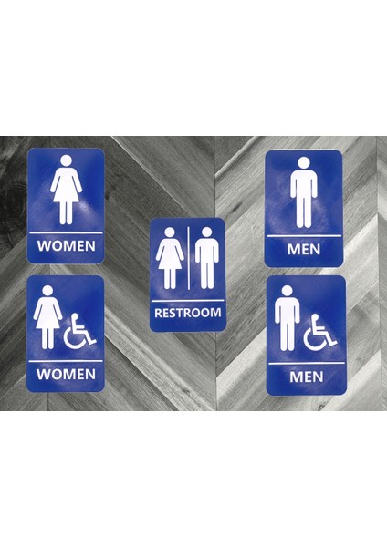 Yeni Tuvalet Banyo Işaretleri (Sadece Plastik Aparattır!!!)