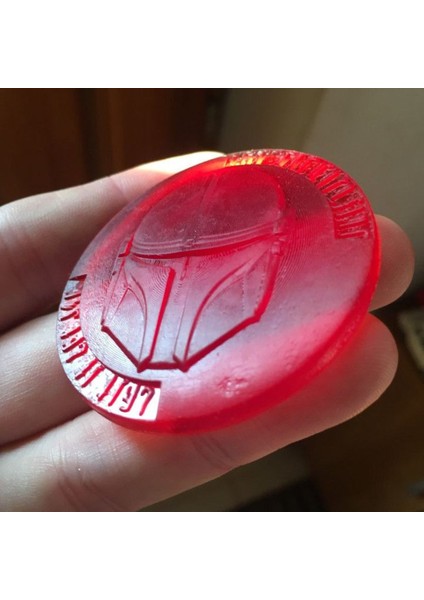 Yeni Mandalorian Madeni Para (Sadece Plastik Aparattır!!!)