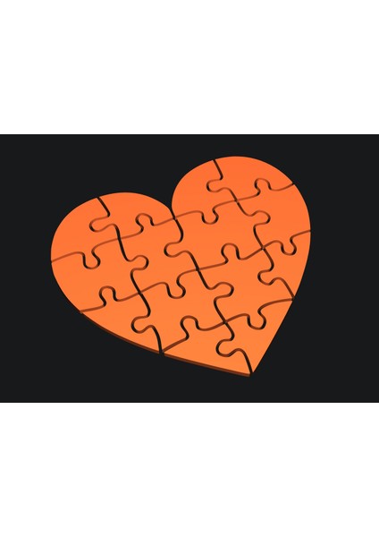 Yeni Sevgililer Günü Bulmaca Kalp (Sadece Plastik Aparattır!!!) modelleri