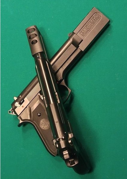 Yeni Beretta 92 Fs Compansator (Airsoft) Leon Profesyonel Prop (Sadece Plastik Aparattır!!!) fiyatları