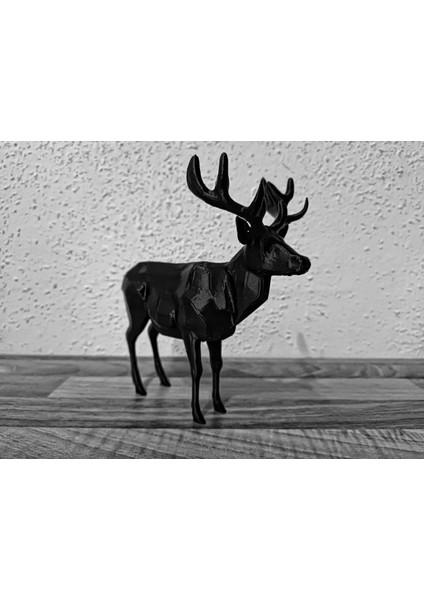 Yeni Stag Heykelcik Figürin Vahşi Hayvan Sanatı (Sadece Plastik Aparattır!!!)