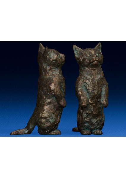 Yeni Mükemmel Yavru Kedi Heykeli (Sadece Plastik Aparattır!!!)