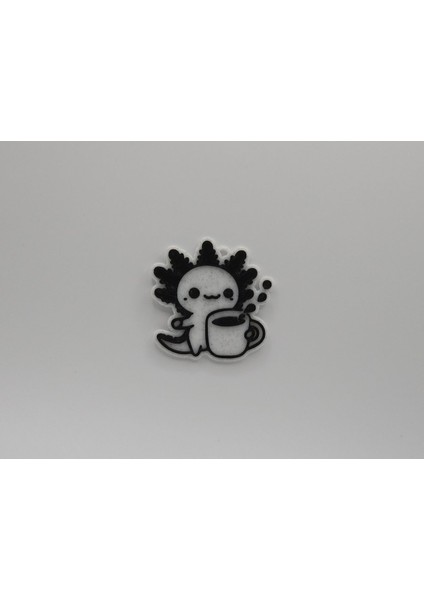 Yeni Kahve Anahtarına Sahip Sevimli Aksolotl P (Sadece Plastik Aparattır!!!)