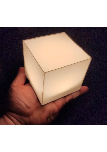 Yeni 'ın Tesseract Bambu LED Lamba 001 P (Sadece Plastik Aparattır!!!)