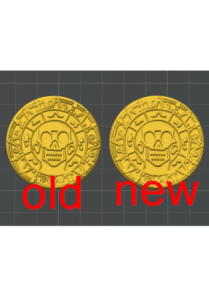 Yeni Lanetli Korsan Madeni Parası (Daha Pürüzsüz) (Sadece Plastik Aparattır!!!)