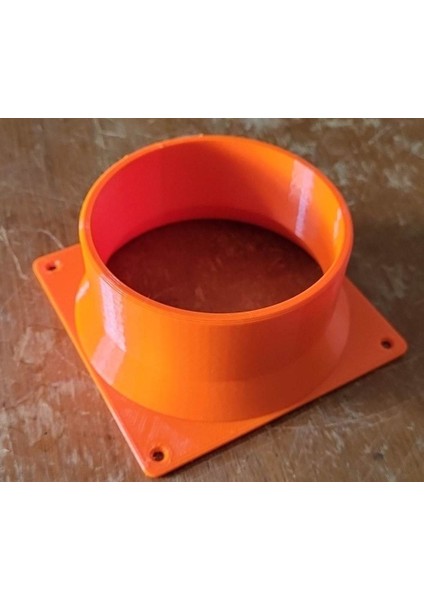 Yeni 120MM Fan Ila 4 Inç Kanal (Diğer Boyutlar IÇIN+F3D Dosyası) (Sadece Plastik Aparattır!!!)