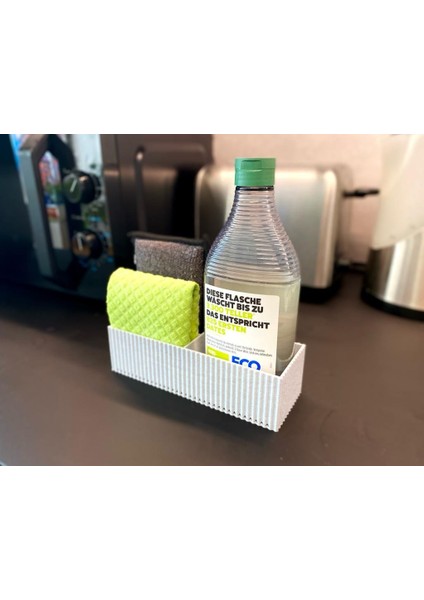 Yeni 3 Bölmeli Sünger Tutucu P (Sadece Plastik Aparattır!!!)