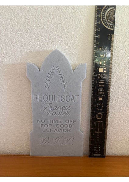 Yeni Perili Konak Mezar Taşı Francis Xavier (Sadece Plastik Aparattır!!!)