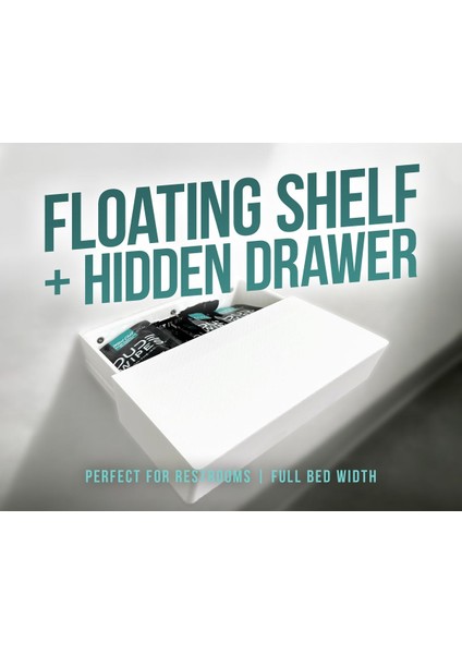 Yeni Yüzen Raf + Gizli Çekmece! (Sadece Plastik Aparattır!!!) fırsatları