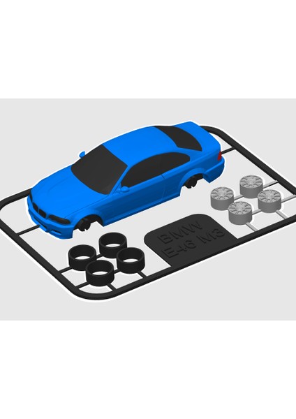 Yeni Bmw E46 M3 Kit Kartı (Sadece Plastik Aparattır!!!) indirimleri