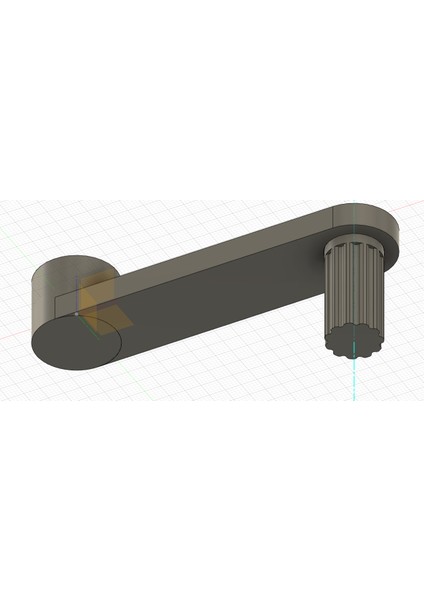 Yeni Yetim Espresso Lido 3 Piçin Manuel Krank Sapı (Sadece Plastik Aparattır!!!)