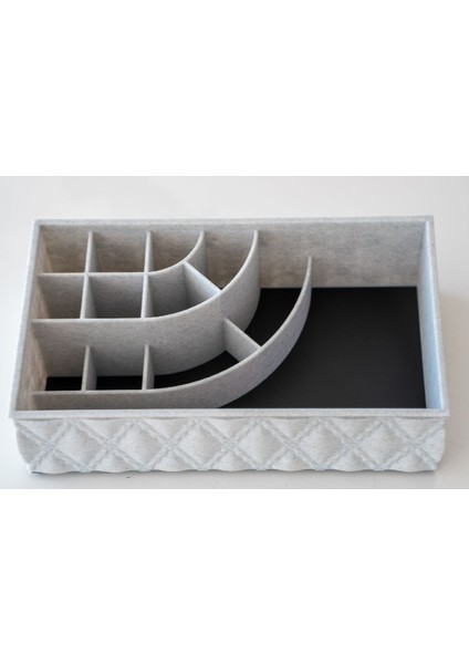 Yeni Elmas Dikişli Makyaj Tepsisi P (Sadece Plastik Aparattır!!!)