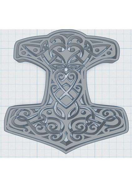 Yeni Viking / Norse - Thor's Hammer 7 (Sadece Plastik Aparattır!!!)