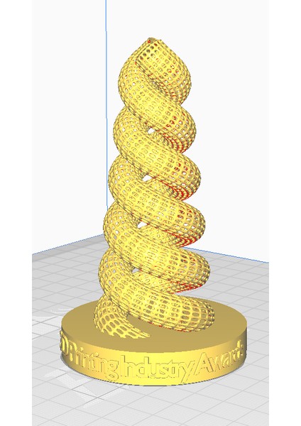 Yeni Spiral 3D Baskı Ödülü (Sadece Plastik Aparattır!!!)