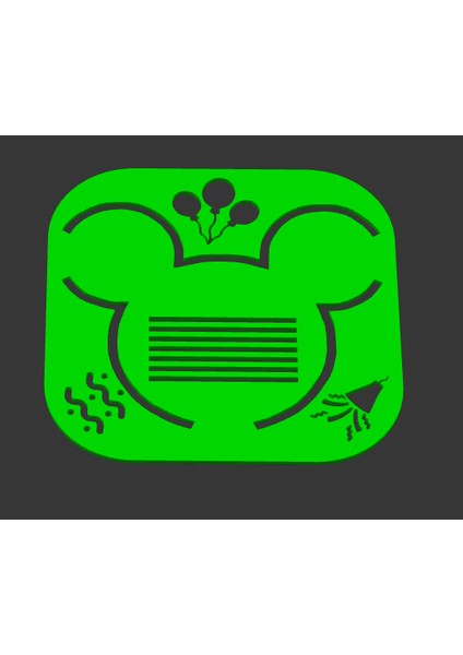 Yeni Tebrik /davet Şablonu ------ Şablon Komik (Sadece Plastik Aparattır!!!)