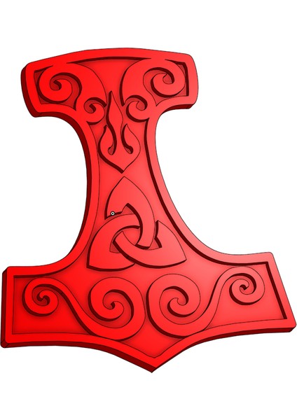 Yeni Mjolnir Thor Hammer (Sadece Plastik Aparattır!!!)