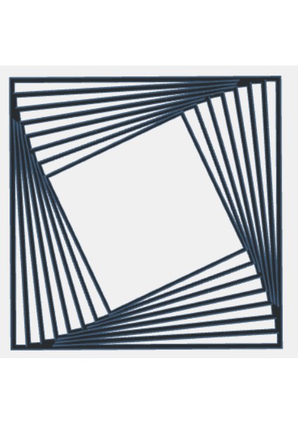 Yeni Spiral Küp Duvar Sanatı (Sadece Plastik Aparattır!!!)