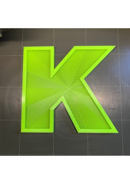 Yeni Stl Dosyalı Monogram Mektup K Eklendi 4/29 (Sadece Plastik Aparattır!!!)
