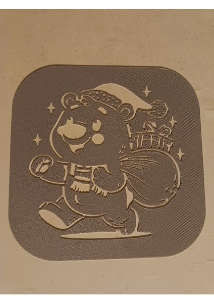 Yeni Noel Oyuncak Ayı 4 Çuvallı - Şablon P (Sadece Plastik Aparattır!!!)