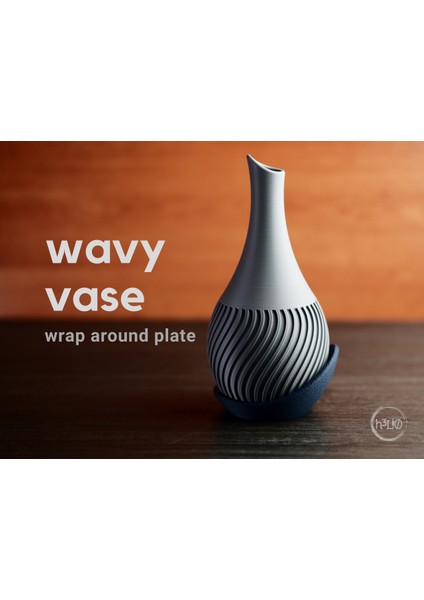 Yeni Dalgalı Vazo · Etrafı Saran Tabak (Sadece Plastik Aparattır!!!)