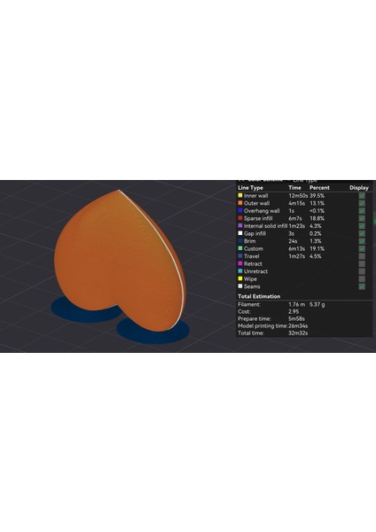 Yeni Tam Pürüzsüz Kalp P (Sadece Plastik Aparattır!!!) modelleri