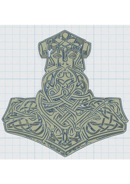 Yeni Viking / Norse - Thor's Hammer 4 (Sadece Plastik Aparattır!!!)