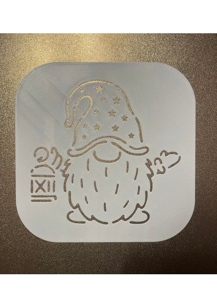 Yeni Noel Gnome 2 - Şablon Şablonu (Sadece Plastik Aparattır!!!)