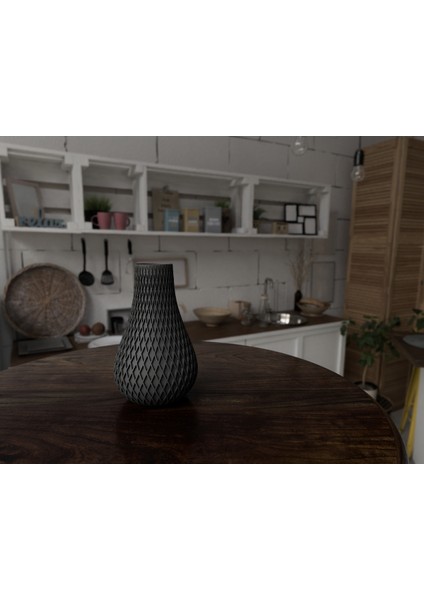 Yeni Vazo Spiral Çizgiler 150MM (Sadece Plastik Aparattır!!!)