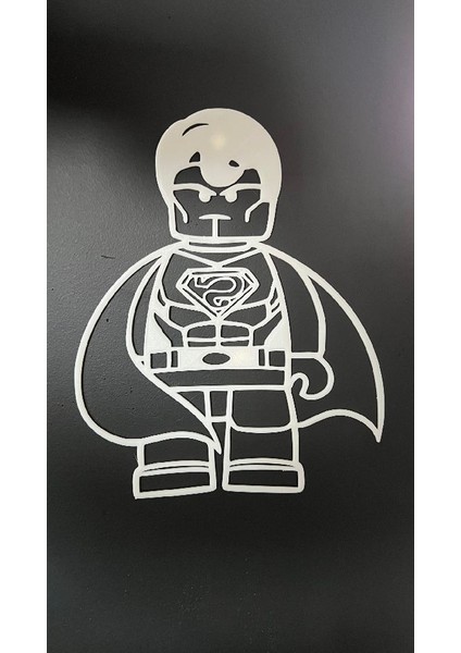 Yeni Süpermen Duvar Sanatı (Sadece Plastik Aparattır!!!)