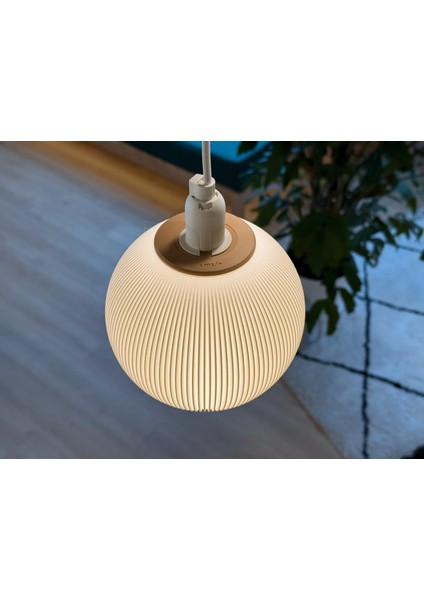 Yeni Kolye Lamba Gölgesi Kod/renk: 15CM Küre, Yarık Tasarımı P (Sadece Plastik Aparattır!!!) fırsatları