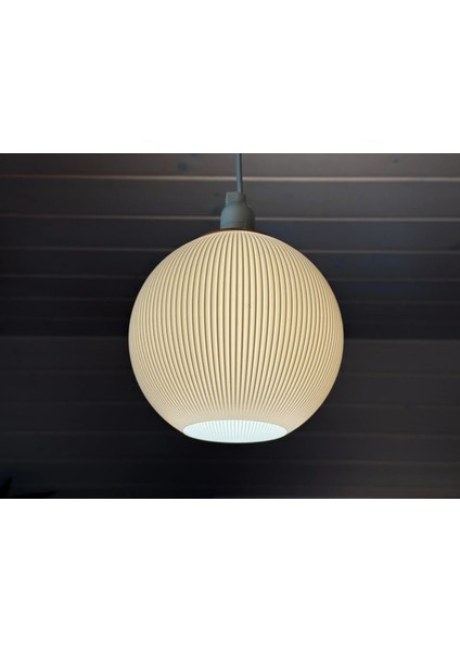 Yeni Kolye Lamba Gölgesi Kod/renk: 15CM Küre, Yarık Tasarımı P (Sadece Plastik Aparattır!!!) indirimleri