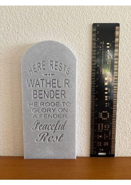 Yeni Perili Konak Mezar Taşı Wathel Bender (Sadece Plastik Aparattır!!!)