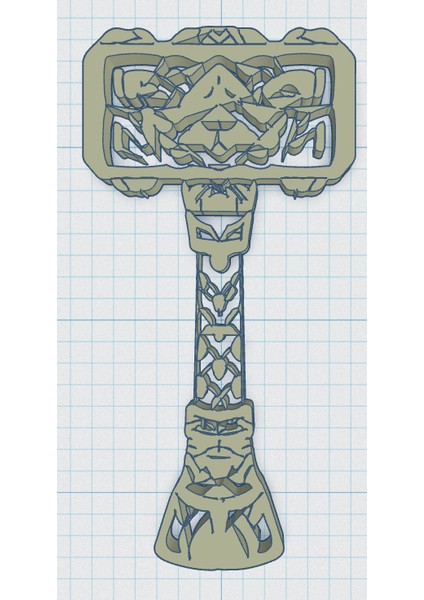 Yeni Viking / Norse - Thor's Hammer 9 (Sadece Plastik Aparattır!!!)