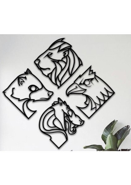 Yeni Hayvanların Düzeni Baş Duvar Dekoru (Sadece Plastik Aparattır!!!)