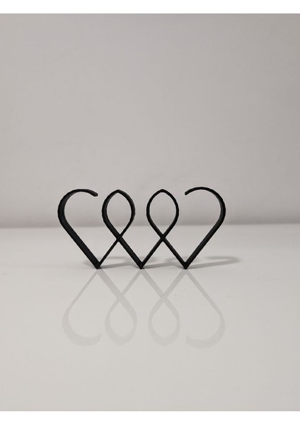 Yeni Minimalist Çizgi Sanat Kalpleri P (Sadece Plastik Aparattır!!!)