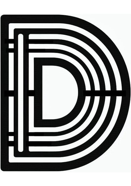 Yeni Şablon: Mektup D (Sürüm 2) (Sadece Plastik Aparattır!!!)