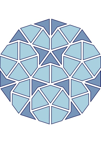 Yeni Dekoratif Penrose Karo Örgü P (Sadece Plastik Aparattır!!!)