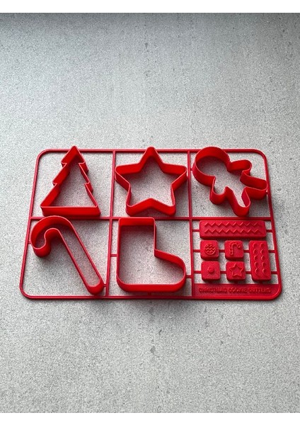Yeni Noel Çerez Kesici Kiti Kartı (Sadece Plastik Aparattır!!!) modelleri