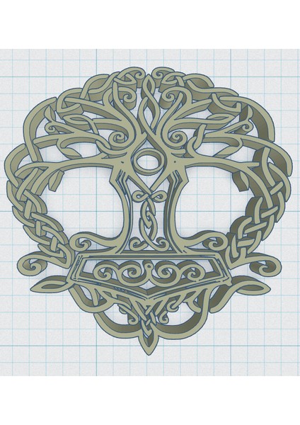 Yeni Viking / Norse - Thor's Hammer 8 (Sadece Plastik Aparattır!!!) modelleri