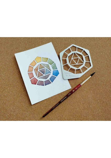 Yeni Geometrik Renk Tekerlek Şablonu - Güncellendi! (Sadece Plastik Aparattır!!!)