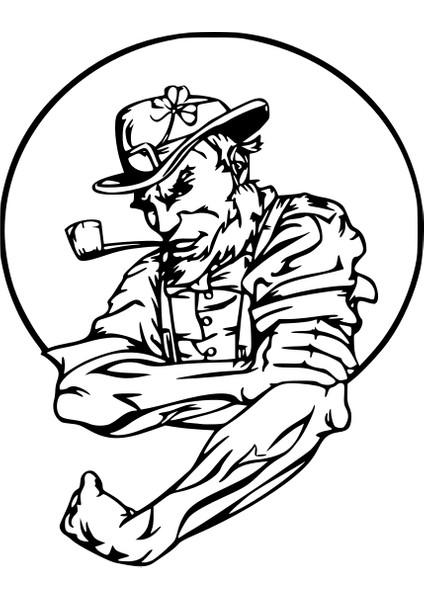 Yeni Irlanda Muscle Grampa Duvar Sanatı (Sadece Plastik Aparattır!!!)