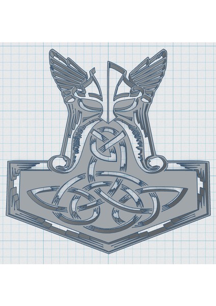 Yeni Viking / Norse - Thor's Hammer 11 (Sadece Plastik Aparattır!!!)