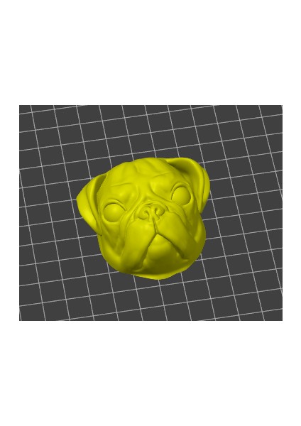 Yeni Pug Head Brooch Base (Sadece Plastik Aparattır!!!)