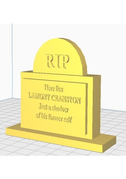 Yeni Lamont Cranston Epitaph ile Mezar Taşı (Sadece Plastik Aparattır!!!)