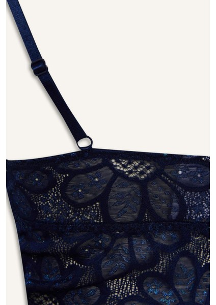 Dantelli Kapsız Pedsiz Balensiz Bralet-Fall in Love F3869AX25AU