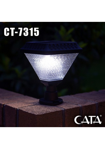 CT-7315 30W 6400K Beyaz Solar Set Üstü Bahçe Armatürü fiyatları