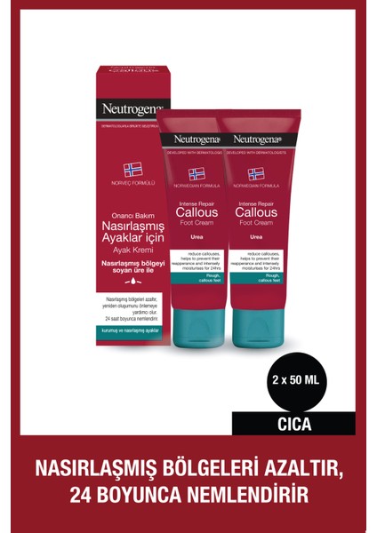 Norveç Formülü Yoğun Nemlendirici Ayak Kremi 50 ml x2 – Nasırlaşmış Ayaklar İçin Etkili Bakım fiyatları