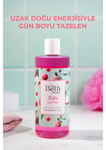 Liçi Aromalı Nemlendirici ve Besleyici Duş Jeli 400 ml – Cildi Yumuşatan ve Ferahlatan Formül