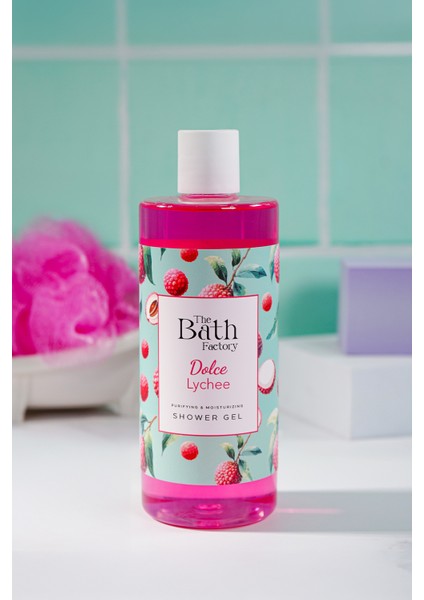 Liçi Aromalı Nemlendirici ve Besleyici Duş Jeli 400 ml – Cildi Yumuşatan ve Ferahlatan Formül